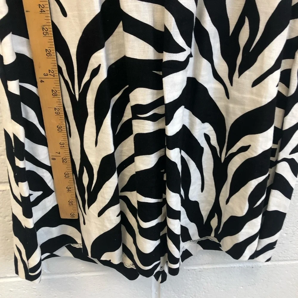 Kate Spade Jillian Zebra Print Linen Dress Sz. 8, Sz.‎ 10